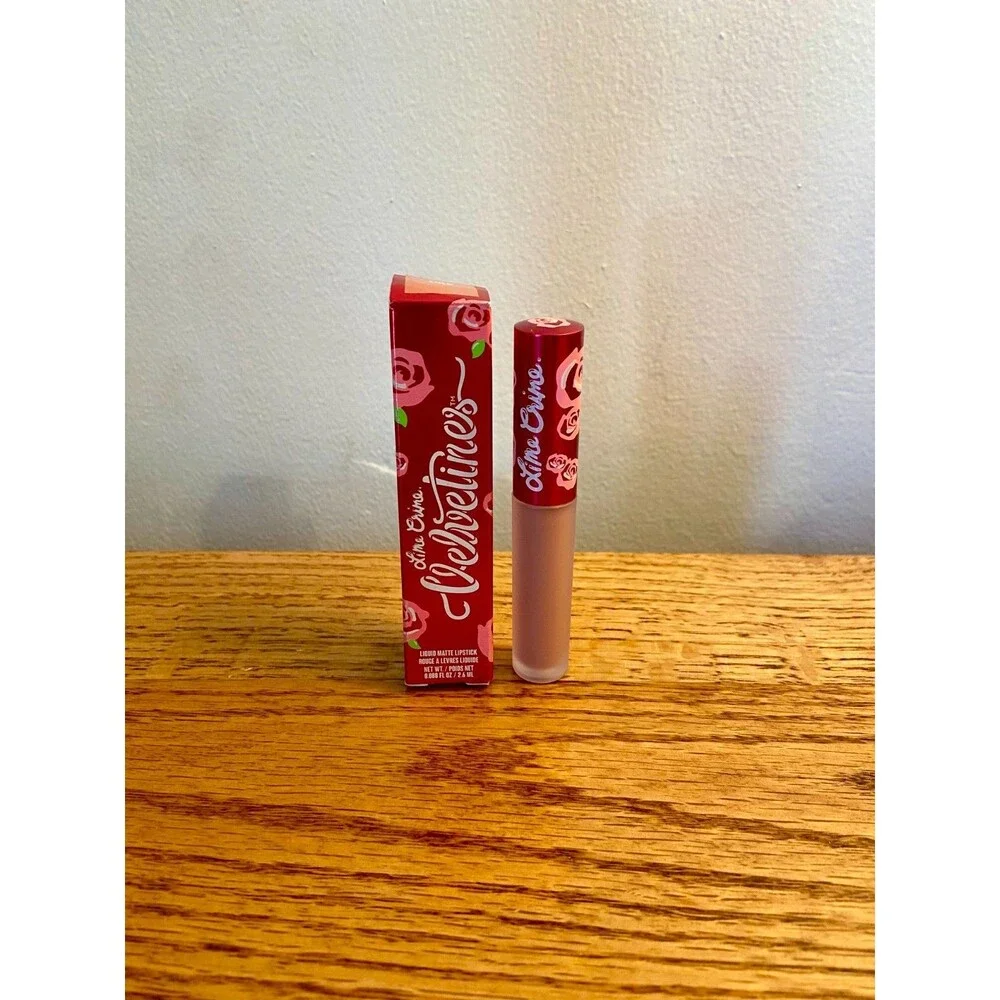 Lime Crime LULU Velvetines Liquid Matte Lipstick FULL Sz BNIB Rare Peachy Beige